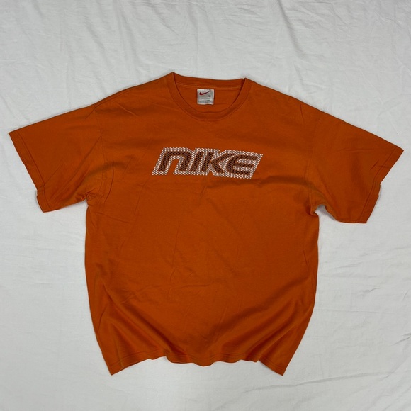 Vintage 90s Nike Spellout Shirt Textured Gradient Logo